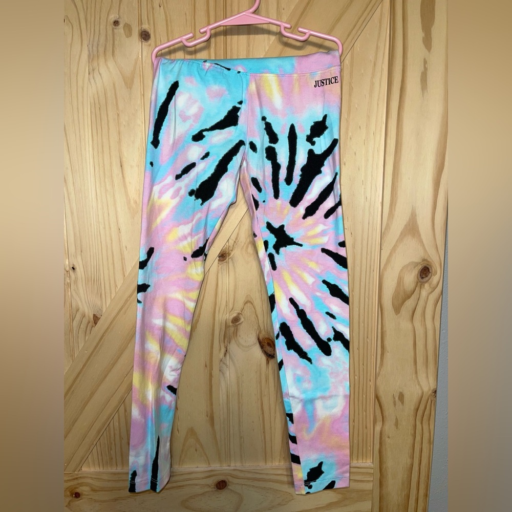Justice Kids Pastel Tie-Dye Leggings